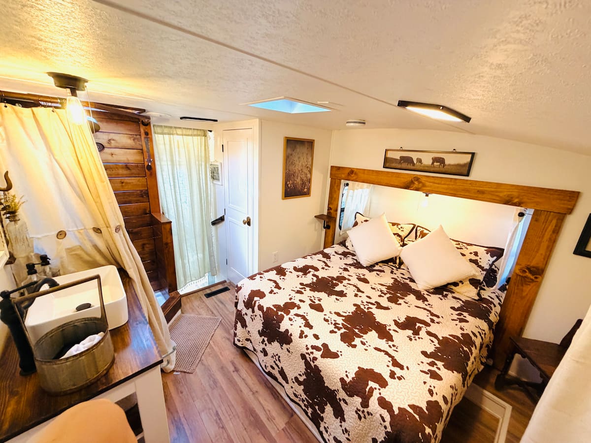 Sleeping area inside The Roost